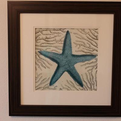 Set of Starfish Coastal Wall Art (2)