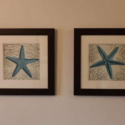 Set of Starfish Coastal Wall Art (2)