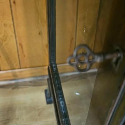Antique cabinet with glass doors