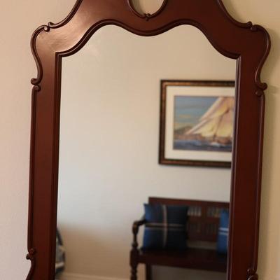 Vertical Brown Mirror