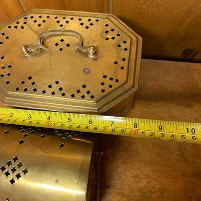 Vintage brass boxes and container collection lot