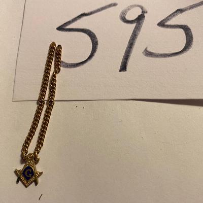 Masonic Emblem on Small Chain