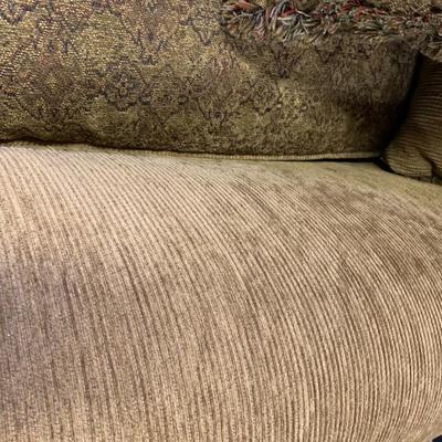H.M. pillowback sofa with rolled arms 95