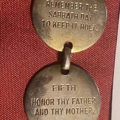 Vintage 10 Commandments Book Mark