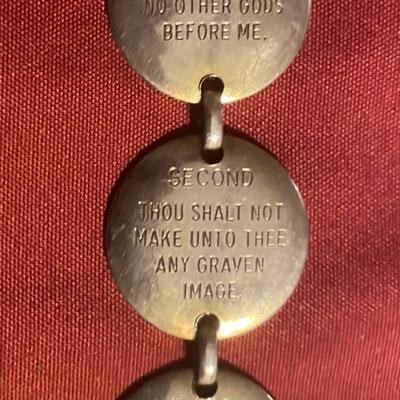 Vintage 10 Commandments Book Mark