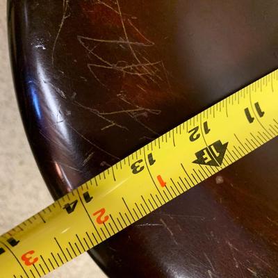 Vintage Wooden Piano Stool Adjustable Height Glass Claw Foot 4 Legged
