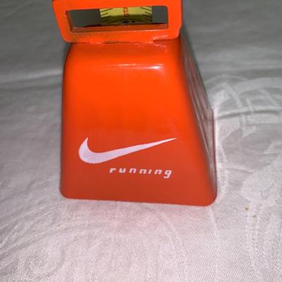 Nike orange Running Cowbell Race Day Promo Swoosh Marathon Bell