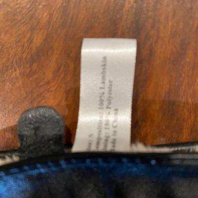 Lamb skin gloves with polyester fur lining - small