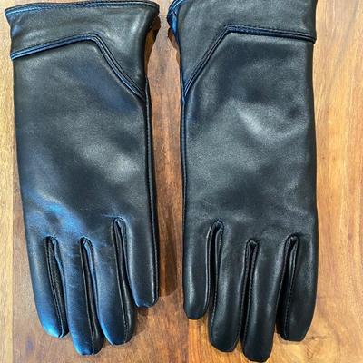 Lamb skin gloves with polyester fur lining - small