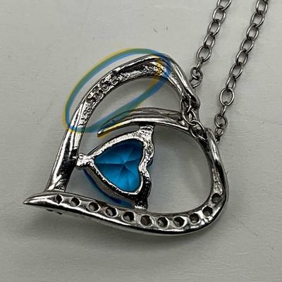 Heart necklace stamped 925