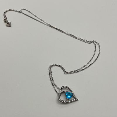 Heart necklace stamped 925