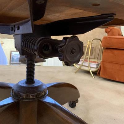 Banker's Rolling Office Chair Vintage