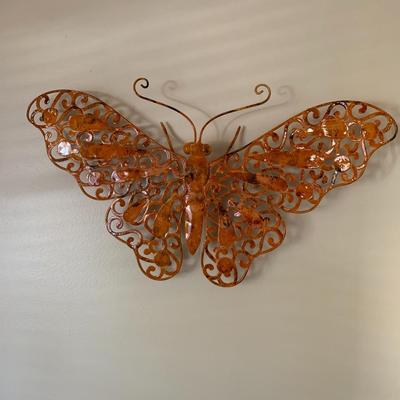 Butterfly Wall Plaque Tropical Wall Art Hanging