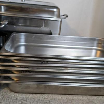Tramontina 21"x`13" Chafing Dishes with Extra Chafers