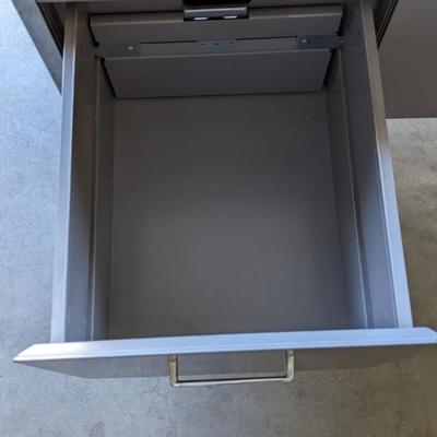 Mid Mod Metal Office Credenza