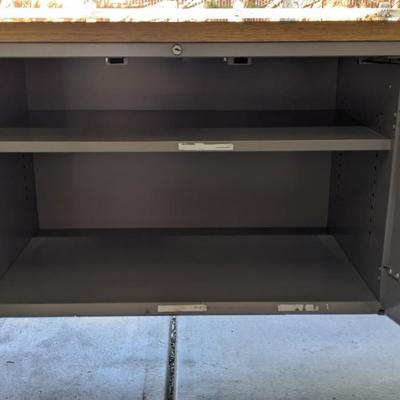Mid Mod Metal Office Credenza