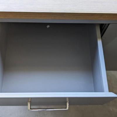 Mid Mod Metal Office Credenza