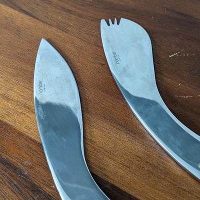 Nambe Cheese Board with Knife and Spreader
