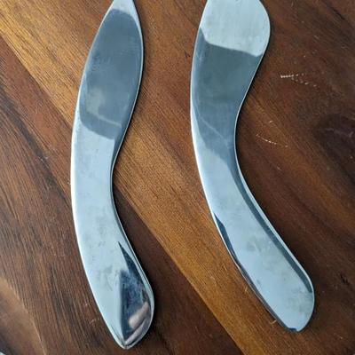 Nambe Cheese Board with Knife and Spreader