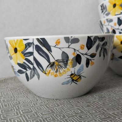 Royal Norfolk Bee Happy Dish Set