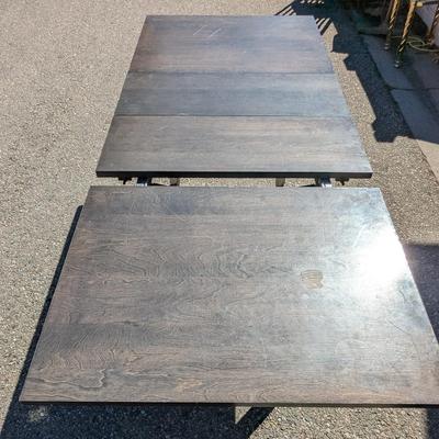 Dining Table with Leaf Storage