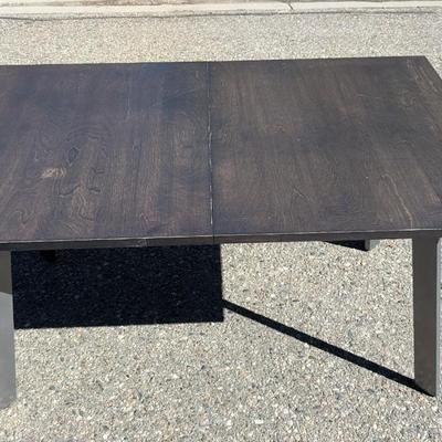 Dining Table with Leaf Storage