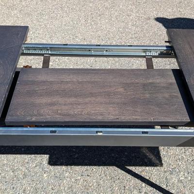 Dining Table with Leaf Storage