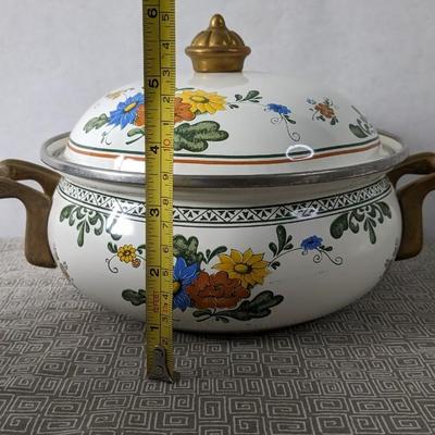 Villeroy & Boch Style Floral Enamel Cookware