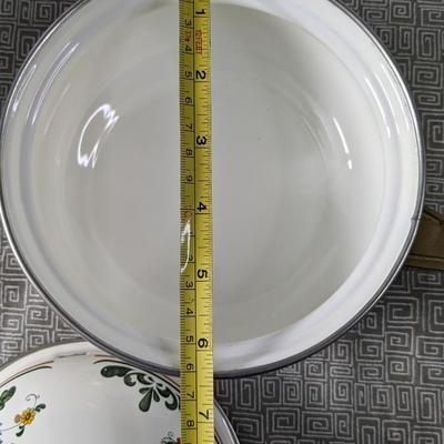 Villeroy & Boch Style Floral Enamel Cookware