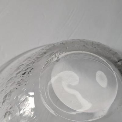 Vintage Orrefors Signed Crystal Bowl