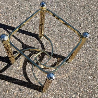 Coffee Table and Brass Frame