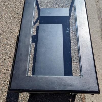 Coffee Table and Brass Frame