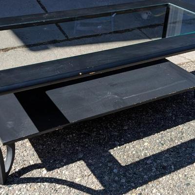 Coffee Table and Brass Frame