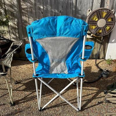 Two Folding Lawn Chairs w/ Carrying Cases