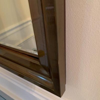 QUALITY HEAVY BRASS FRAME BEVELED WALL MIRROR