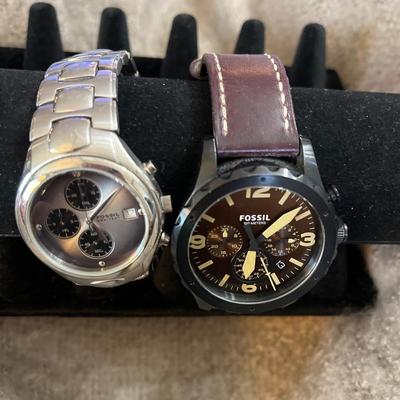 J4-two menâ€™s Fossil watches