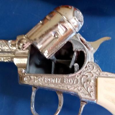 LOT 114 TWO OLD PONY BOY CAP GUNS WITH CAPS
