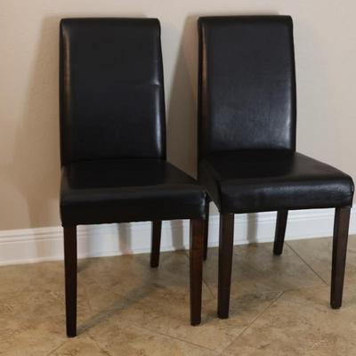 Two Black Accent Chairs (2)