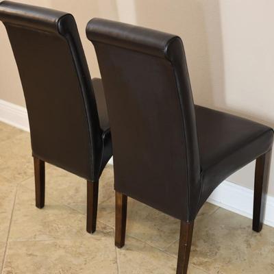 Two Black Accent Chairs (2)