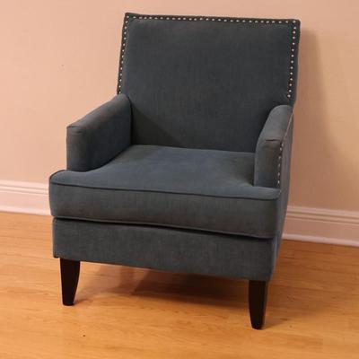 Blue Fabric Club Chair