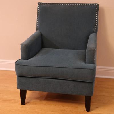 Blue Fabric Club Chair