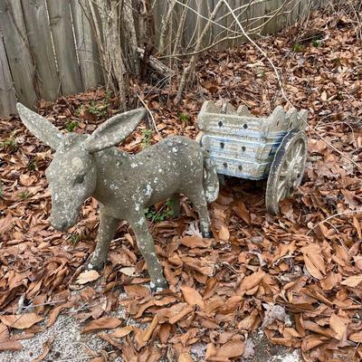 Donkey and Cart Planter