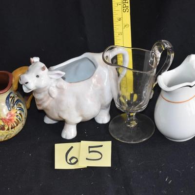 Lot of Cream Pitchers