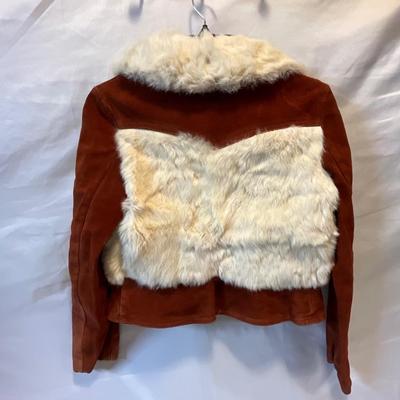 Vintage Suede, leather and fur jacket, Sm