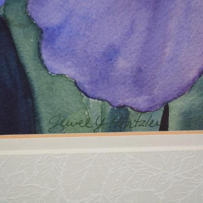 Jewel Yoder Hertzler Original Watercolor Painting 26.25"x18.25" Signed
