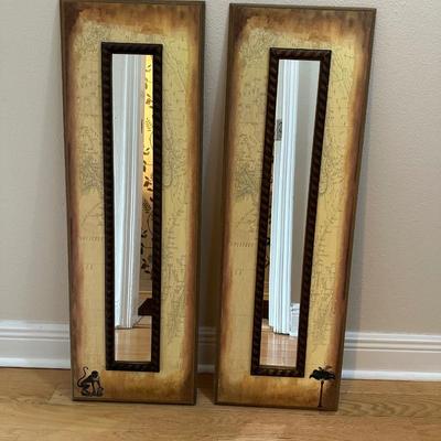 Pair of Decorative Wall Mirrors (2)