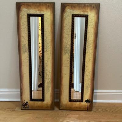 Pair of Decorative Wall Mirrors (2)