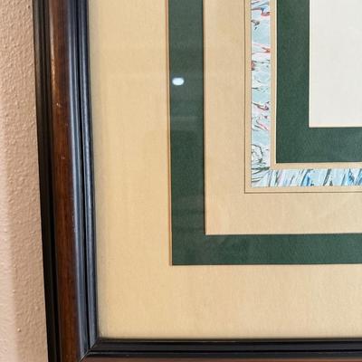 Large Framed Magnolia Piece