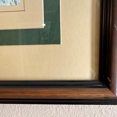 Large Framed Magnolia Piece
