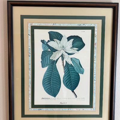 Large Framed Magnolia Piece